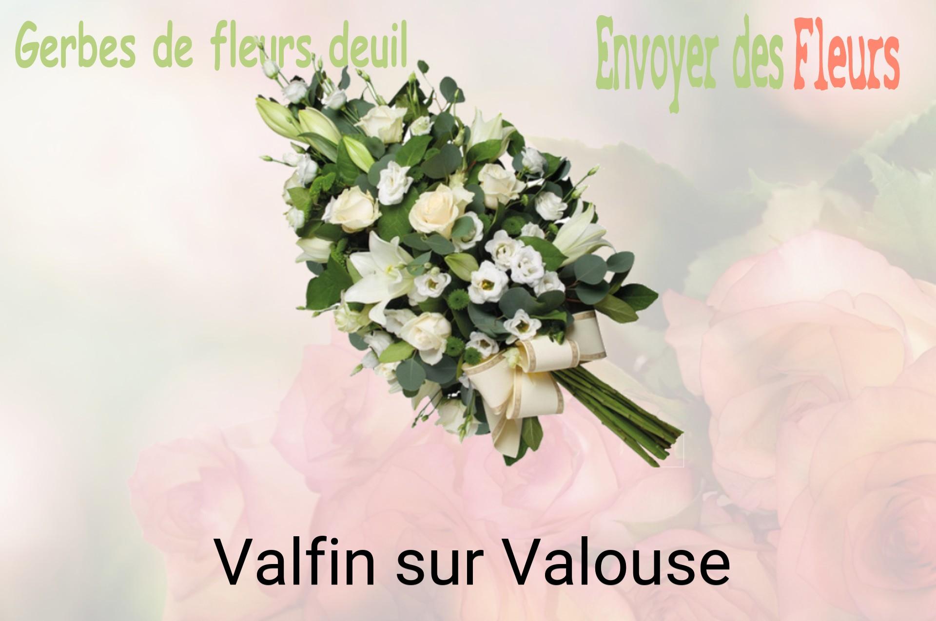 Gerbe de fleurs de deuil livrée à Valfin-sur-Valouse